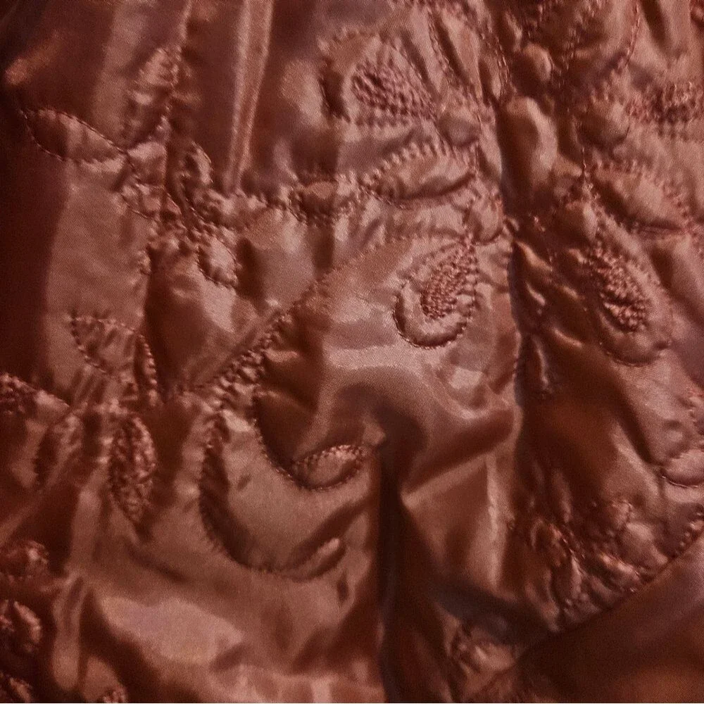 Chico's Salmon Pink Quilted Jacket